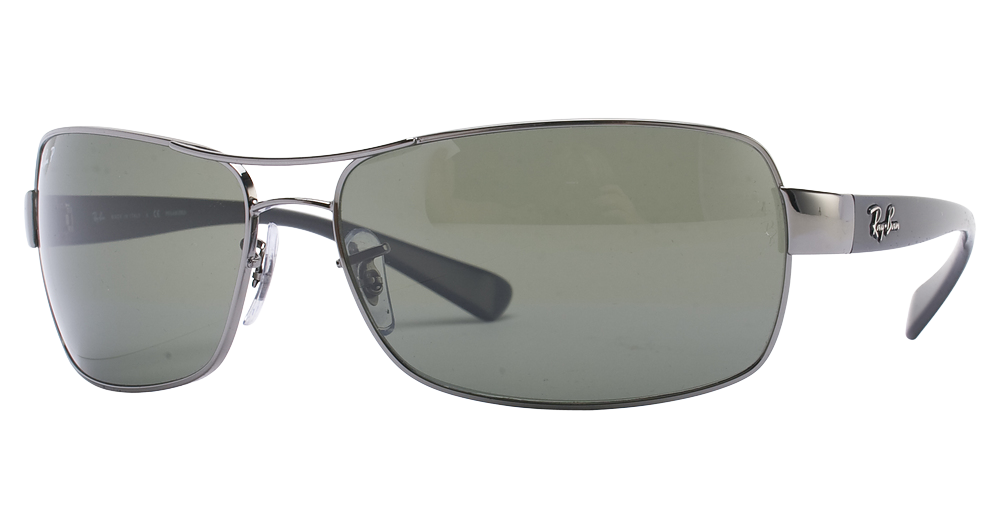 Ray-Ban RB3379 RB3379 aviator sunglasses in Gunmetal/Dark Green