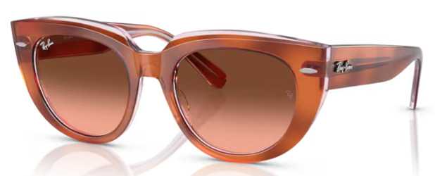 RED HAVANA ON TRASP. MUL / PINK GRADIENT BROWN