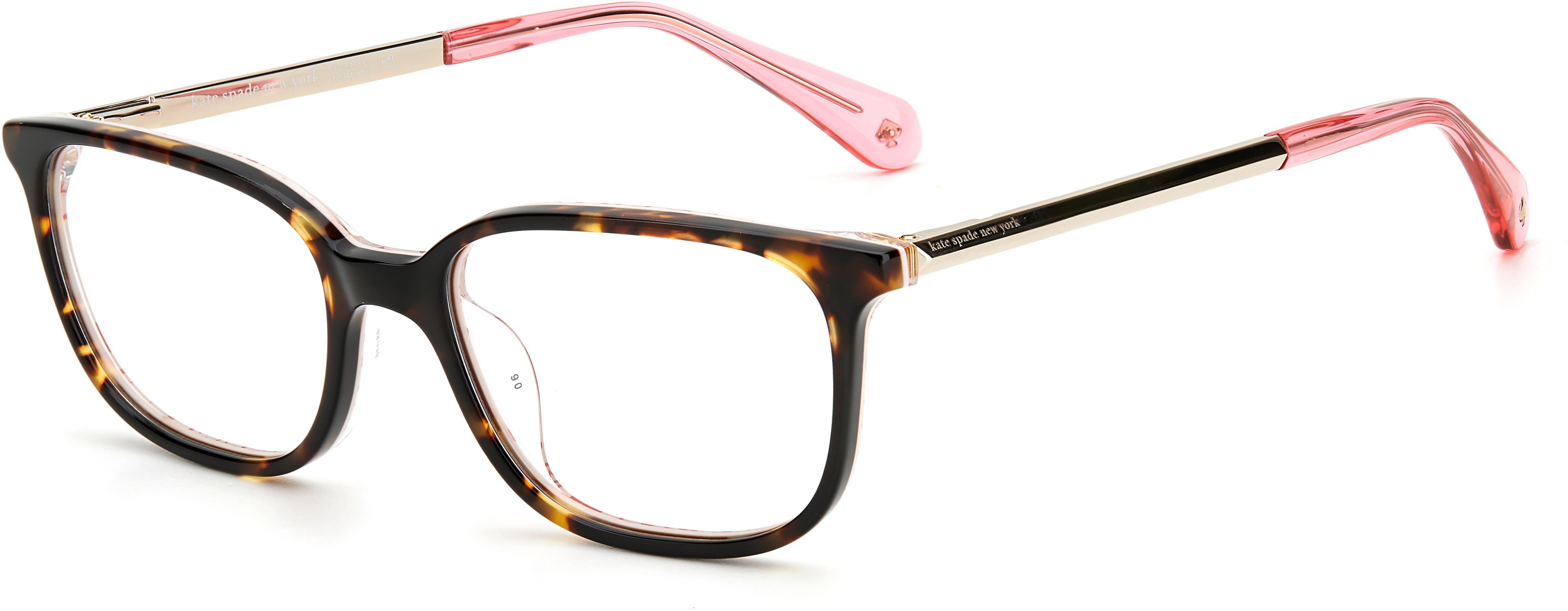 Kate Spade Natalia square eyeglasses in Tortoise Camu
