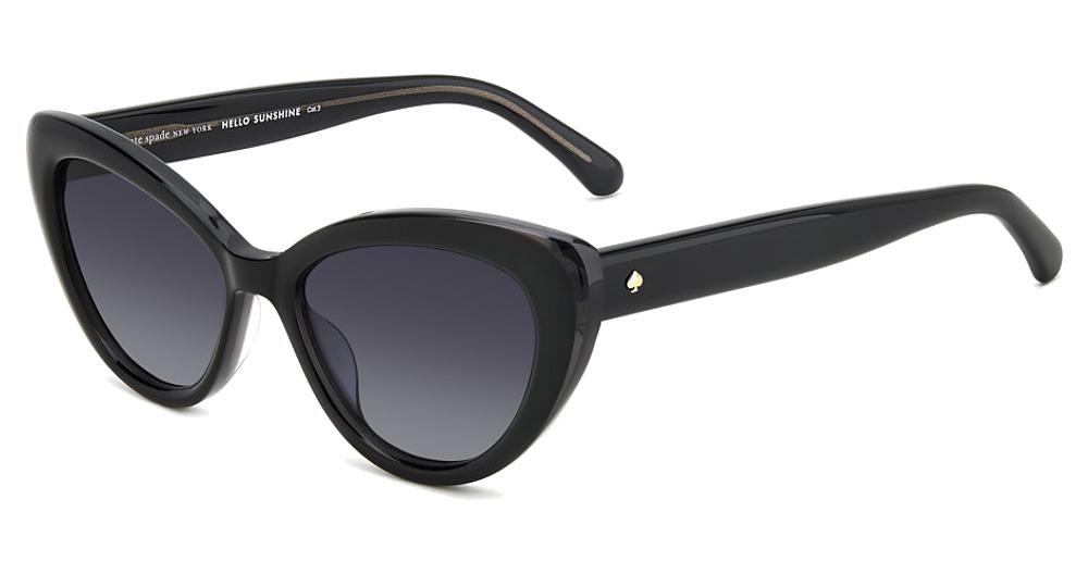 Kate Spade MARLAH/S cateye sunglasses in Black/Dark Grey Shaded