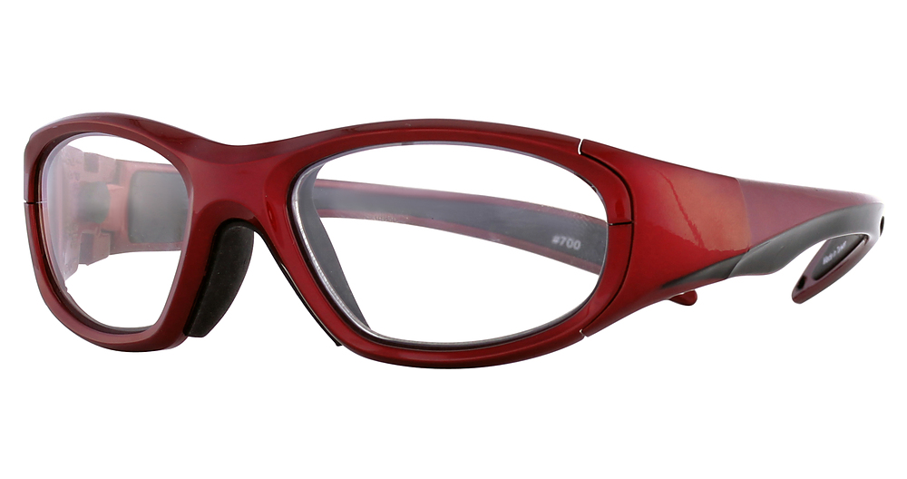 Crimson/Black / Clear With Silver Flash Mirror