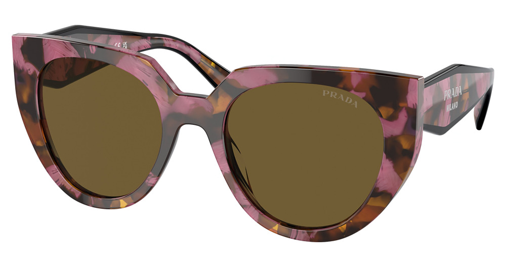 TORTOISE COGNAC BEGONIA / DARK BROWN