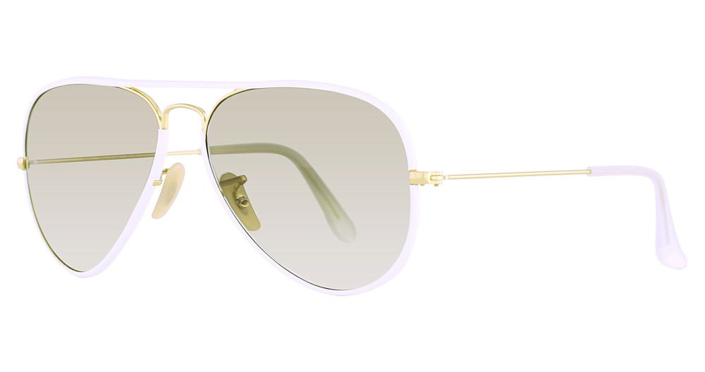 Ray-Ban RB3025JM AVIATOR FULL COLOR aviator sunglasses in Shiny Gold/Grey Gradient