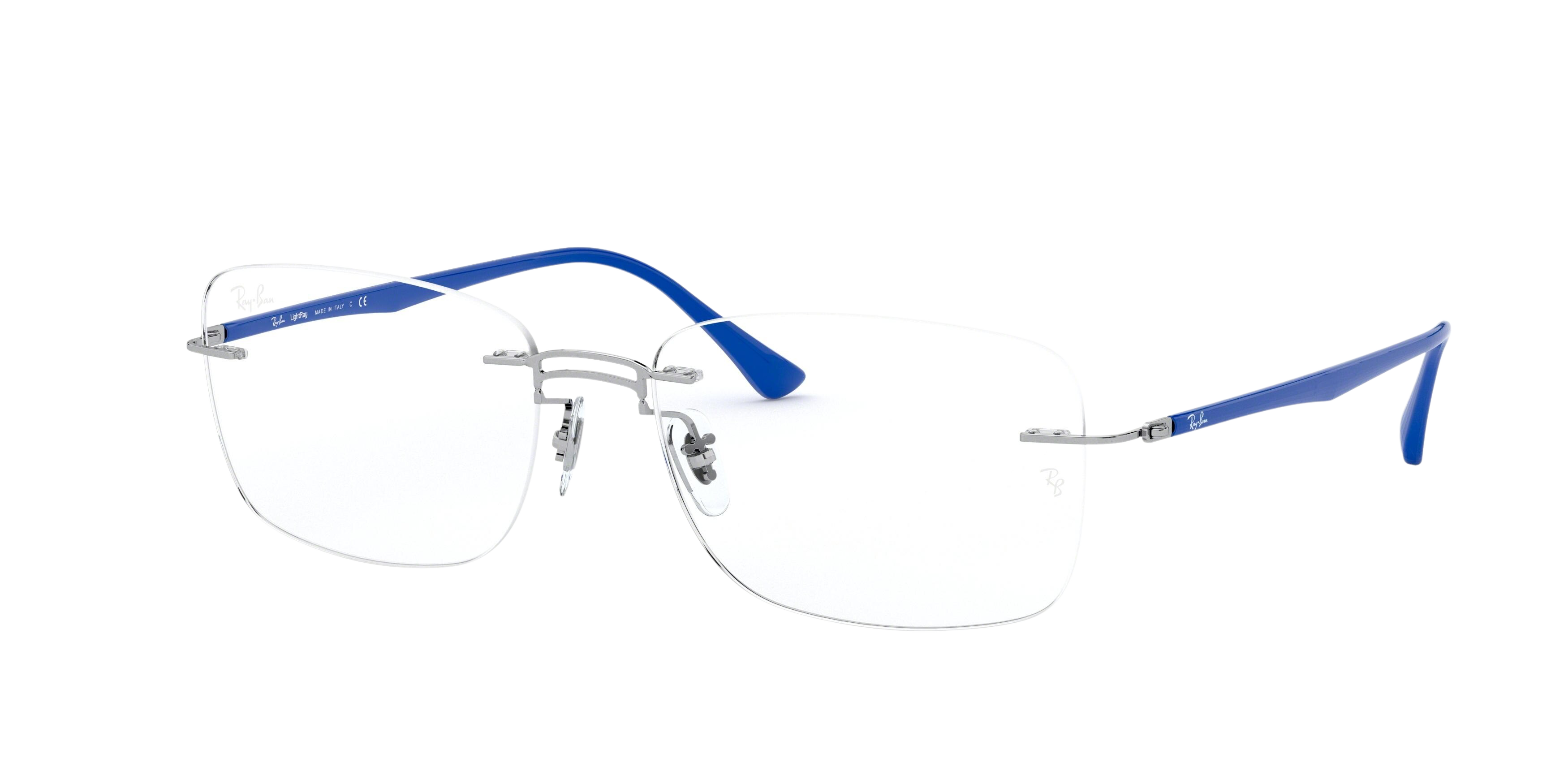 Ray-Ban RX8750 square eyeglasses in Silver