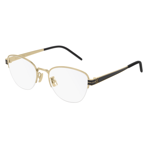 Saint Laurent SL M64 rectangle sunglasses in Gold