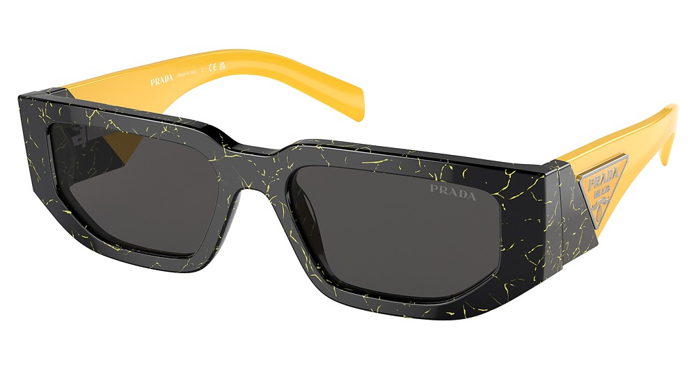 BLACK YELLOW MARBLE / DARK GREY