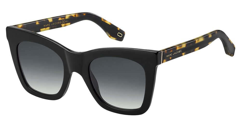 Marc Jacobs Marc 279/S cateye sunglasses in Black/Grey Shaded