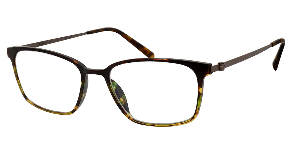 Modo 7009 rectangle eyeglasses in Matte Green Tortoise