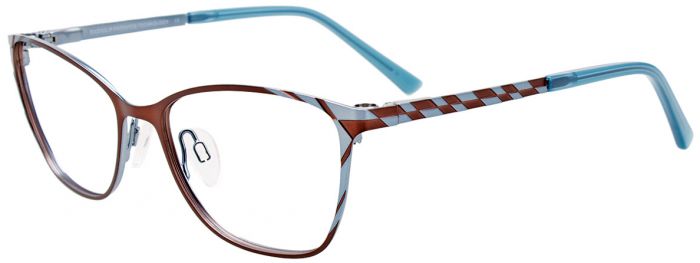 Satin Brown & Blue