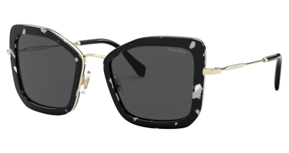 Miu Miu MU 55VS CORE COLLECTION cateye sunglasses in Havana Black White/Dark Grey