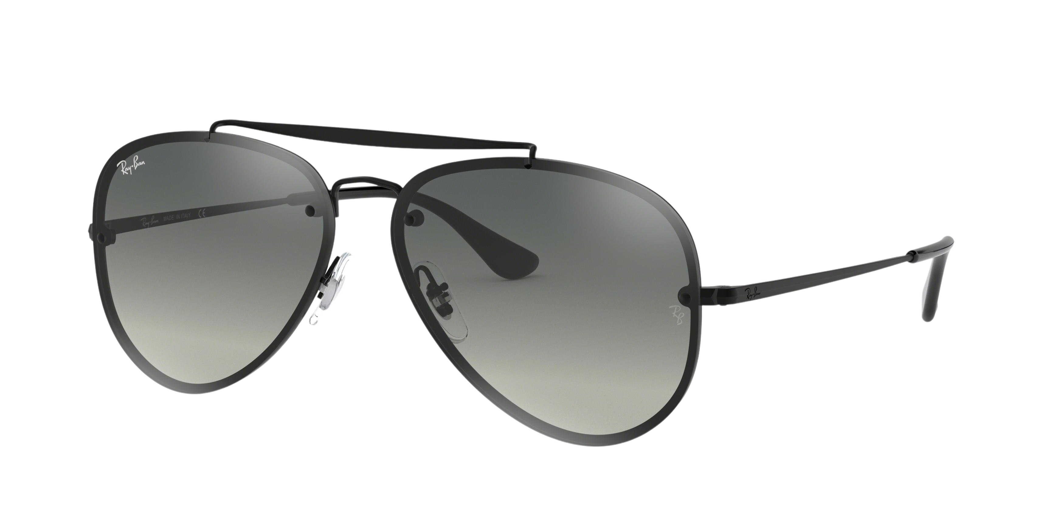 Ray-Ban RB3584N round sunglasses in Demi Glos Black