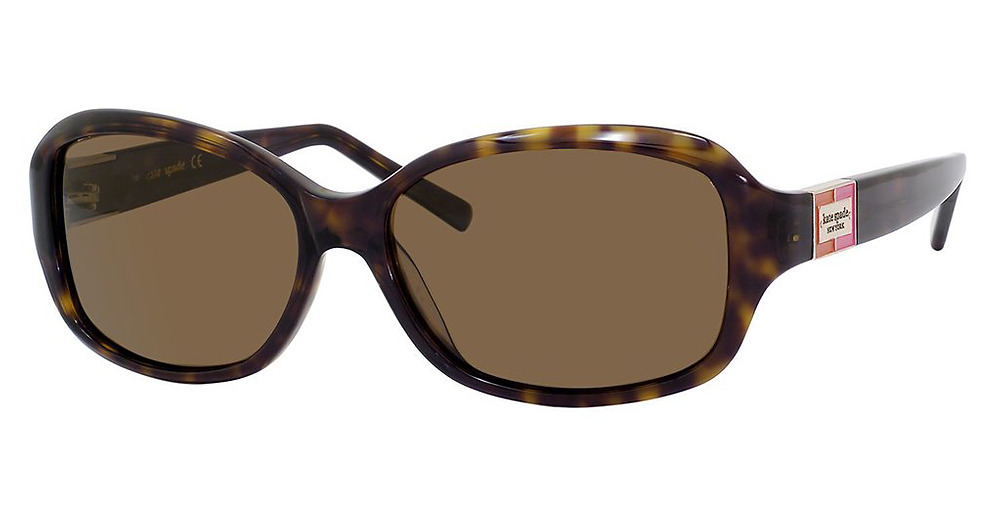 Kate Spade ANNIKA/S/US rectangle sunglasses in Havana/Brown Polarized