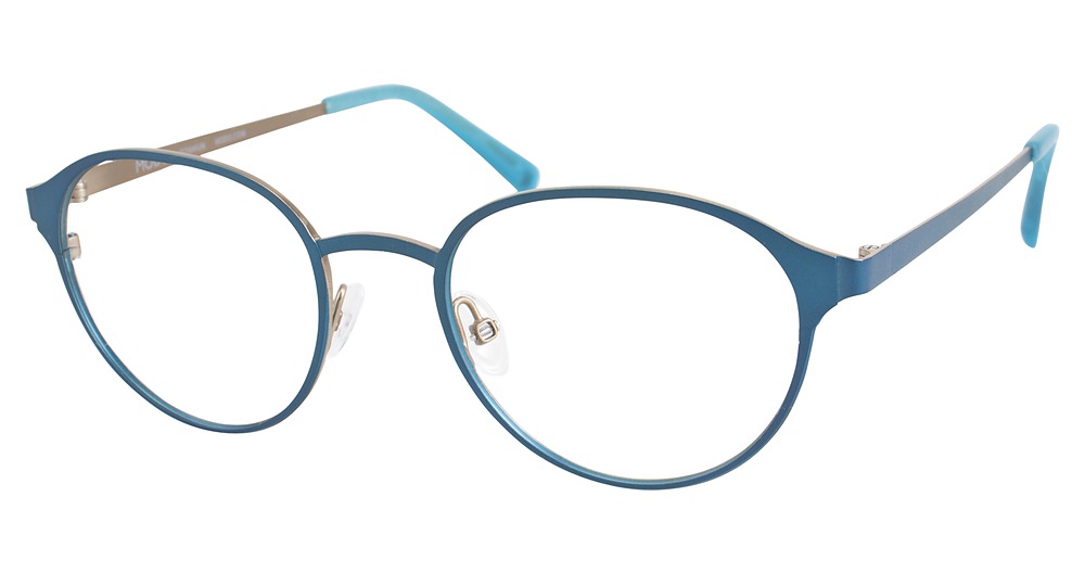 Modo 4215 round eyeglasses in Light Teal