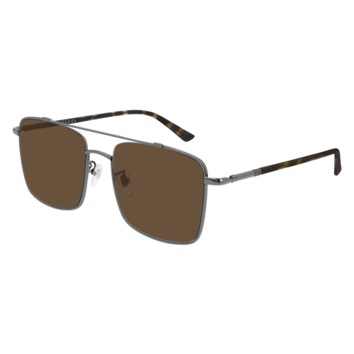 Gucci GG0610SK rectangle sunglasses in Ruthenium