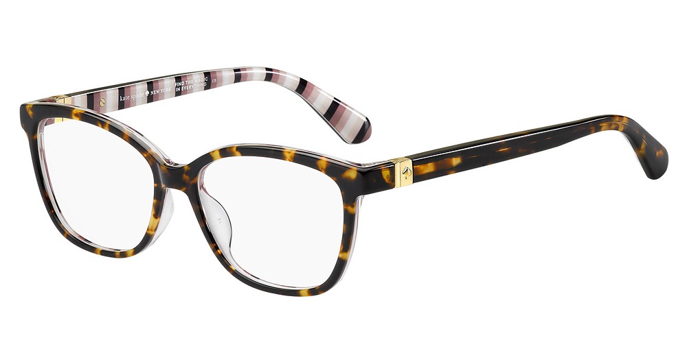 Kate Spade Emilyn rectangle eyeglasses in Havana