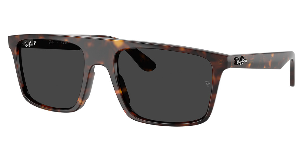 Ray-Ban RB2222 square sunglasses in Havana/Polarized Black