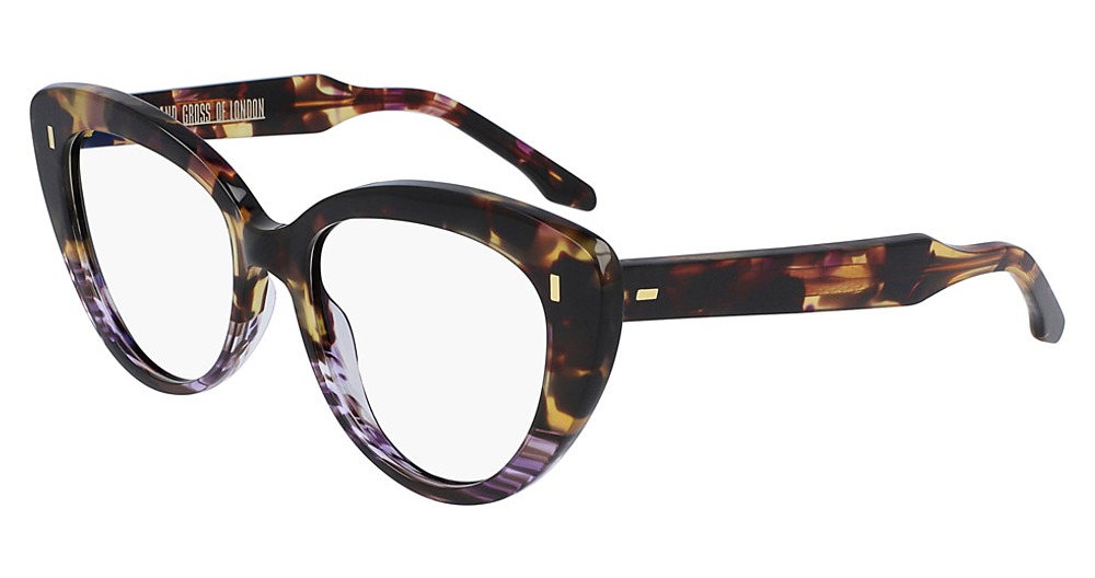 (002) HAVANA WITH VIOLET DOTS