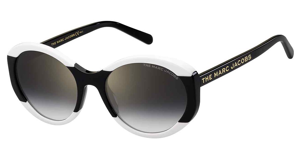 Marc Jacobs MARC 520/S round sunglasses in Black White/Grey Sf Gd Sp