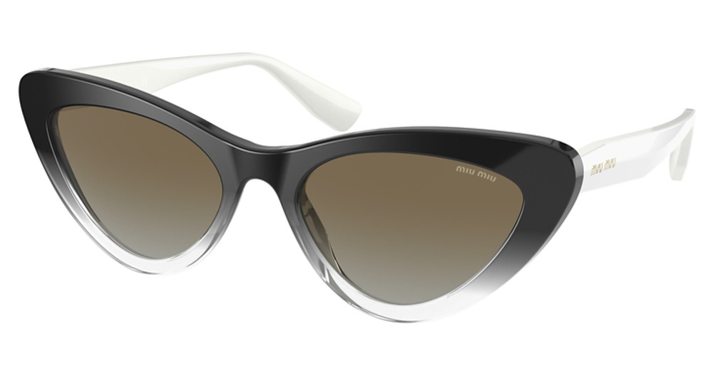 Miu Miu MU 01VS CORE COLLECTION cateye sunglasses in Black Gradient/Grey Gradient