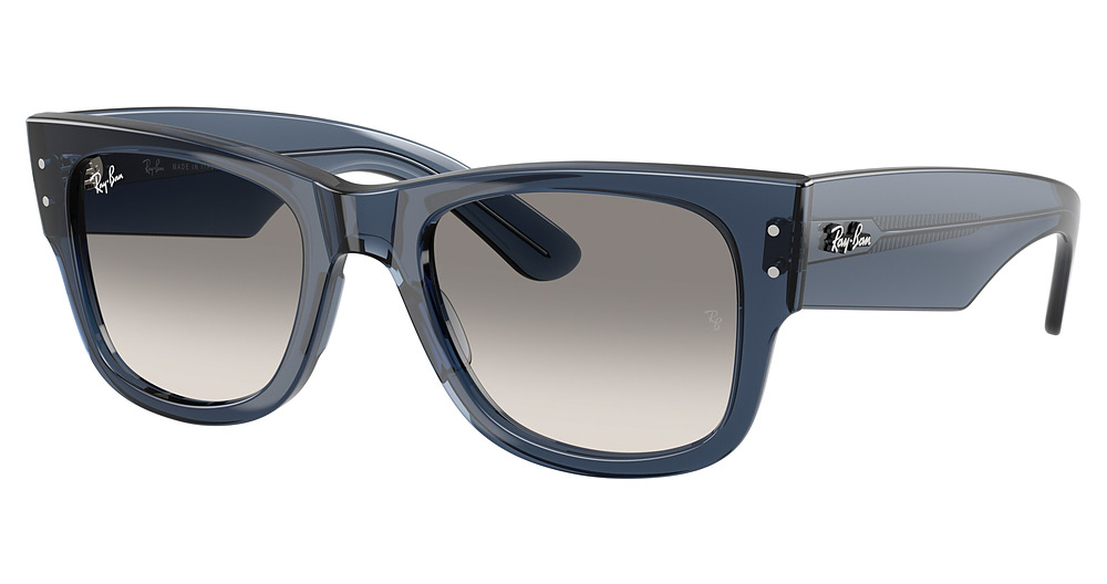 TRANSPARENT DARK BLUE / CLEAR GRADIENT GREY