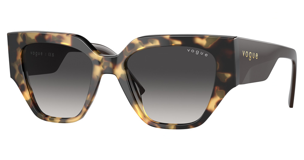 YELLOW TORTOISE / GREY GRADIENT BLACK