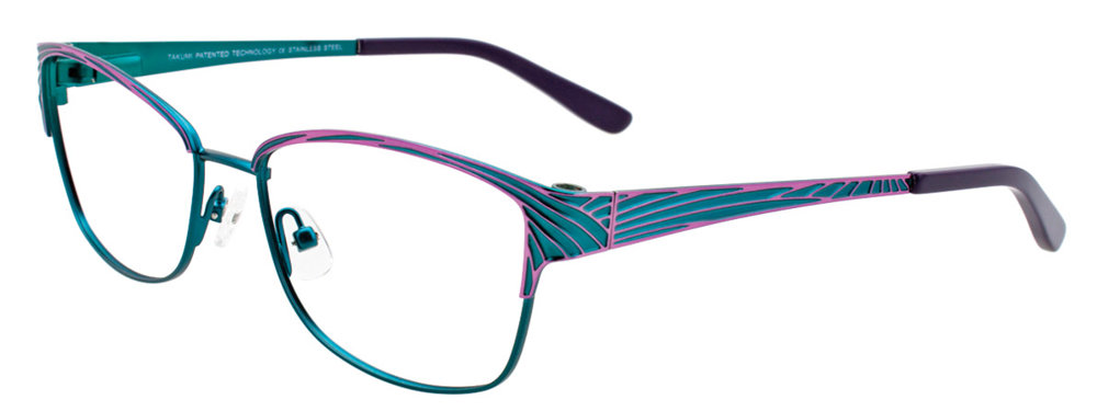 Satin Teal & Purple