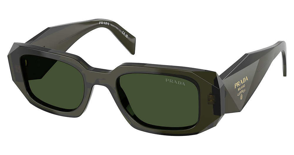 TRANSPARENT BOTTLE / DARK GREEN