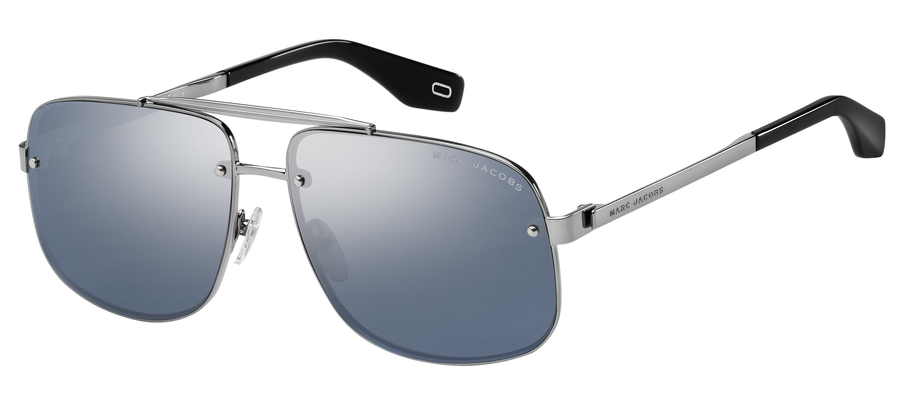 Marc Jacobs Marc 318/S square sunglasses in Ruthenium (9 U Smoke Mirror Gradient)