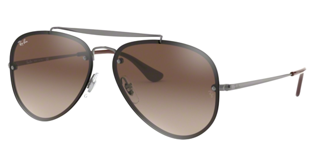 Ray-Ban RB3584N BLAZE AVIATOR aviator sunglasses in Gunmetal/Brown Gradient Dark Brown