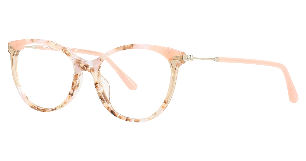 Brown & White Marbled & Light Pink