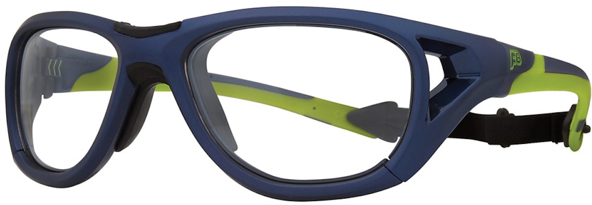 Matte Navy/Green / Clear With Silver Flash Mirror