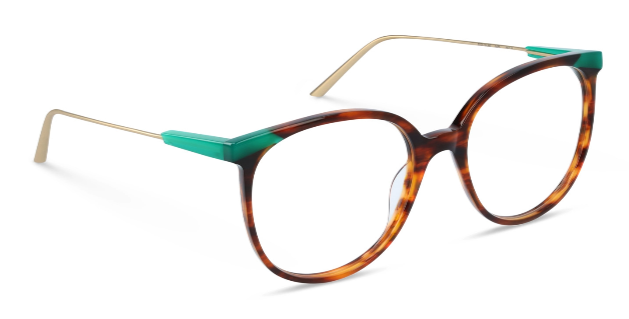 Brown Havana + Milky Peppermint Green / Mat White