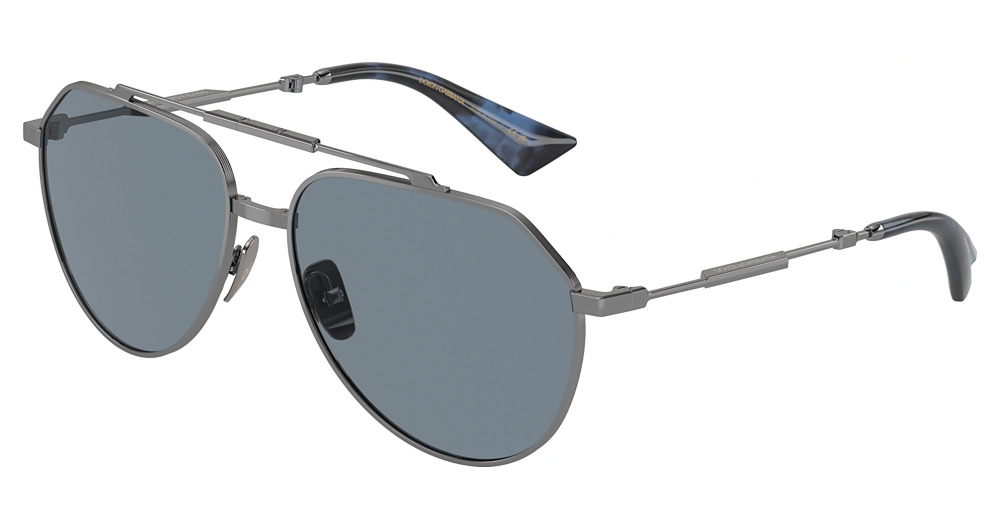 GUNMETAL / LIGHT BLUE