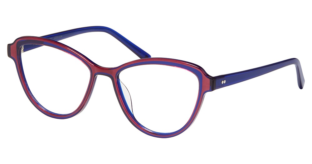 Modo 6628 cateye eyeglasses in Raspberry Blue