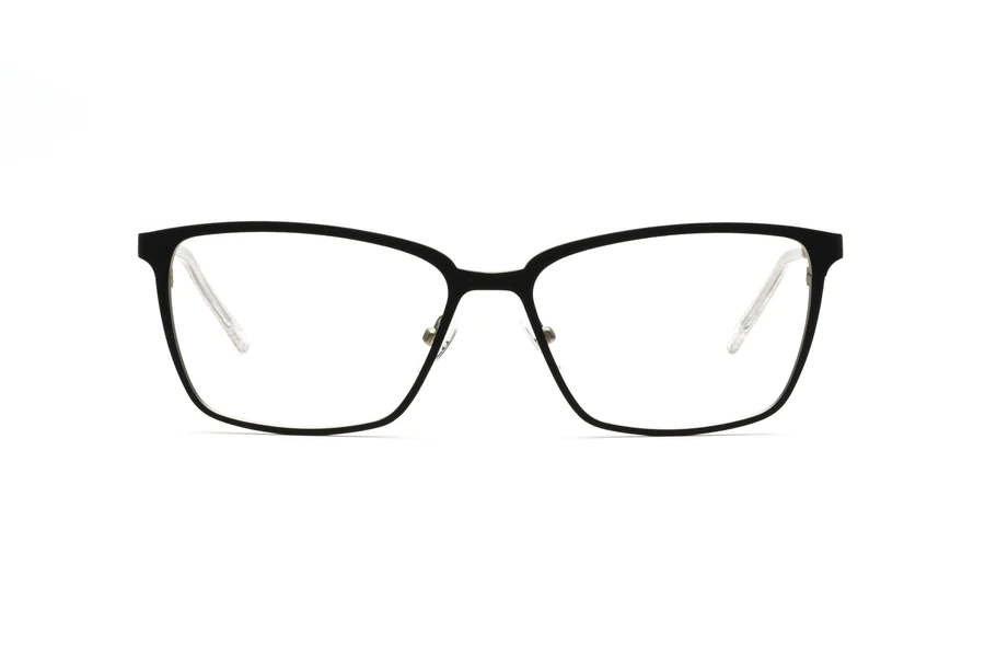 BLACK FRONT MATTE SILVER TEMPLES