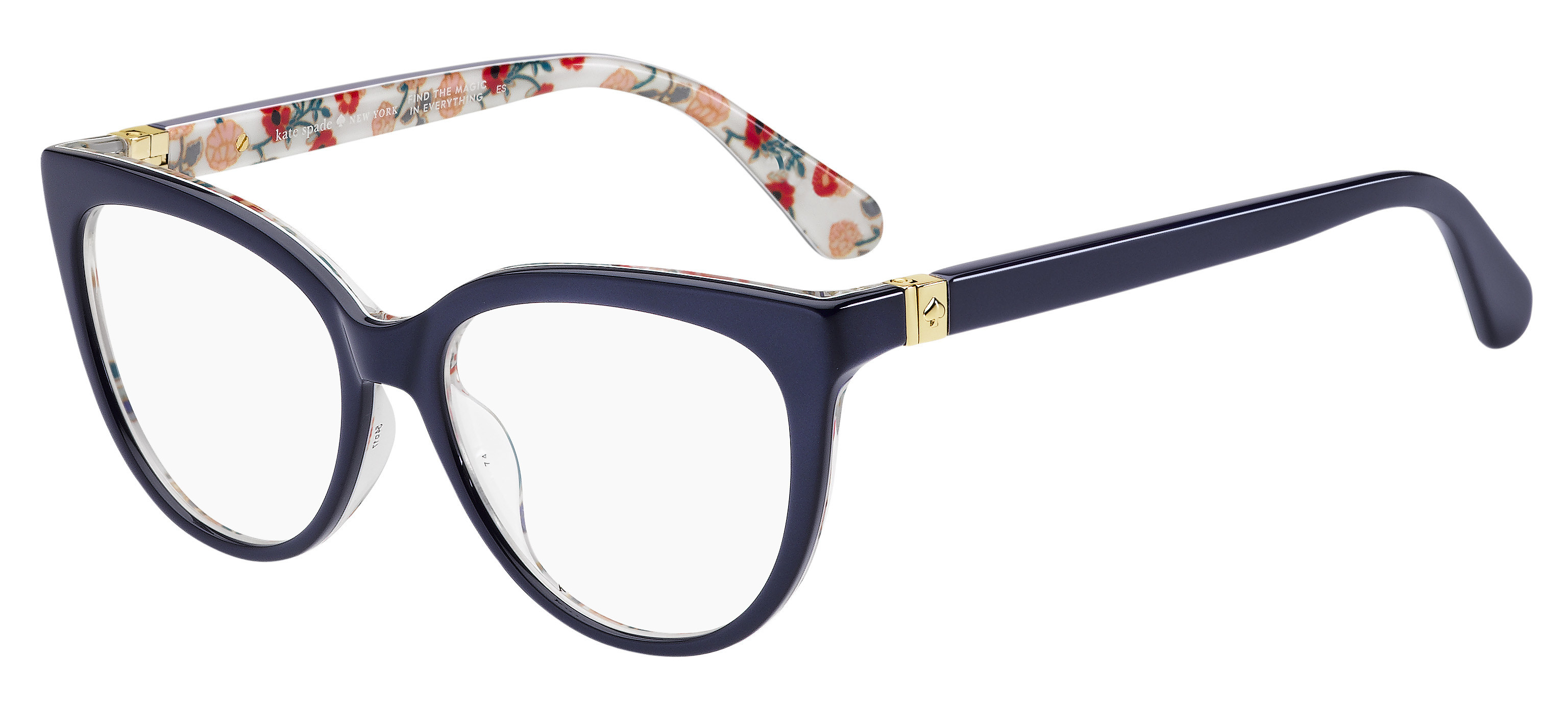 Kate Spade Cherette cateye eyeglasses in Blue Pattern