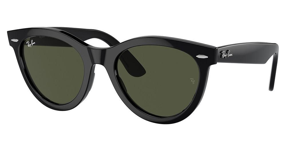 Ray-Ban RB2241F WAYFARER WAY sunglasses in Black/Green