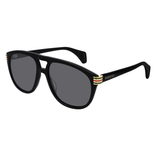 Gucci GG0525S aviator sunglasses in Black