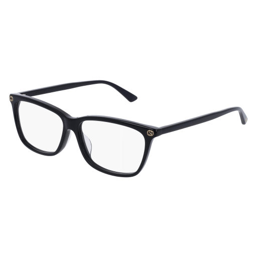 Gucci GG0042OA rectangle eyeglasses in Black