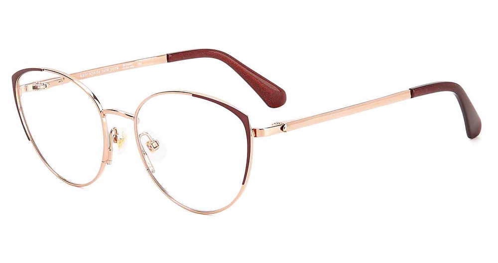Kate Spade NOEL/G cateye eyeglasses in Rosegdred