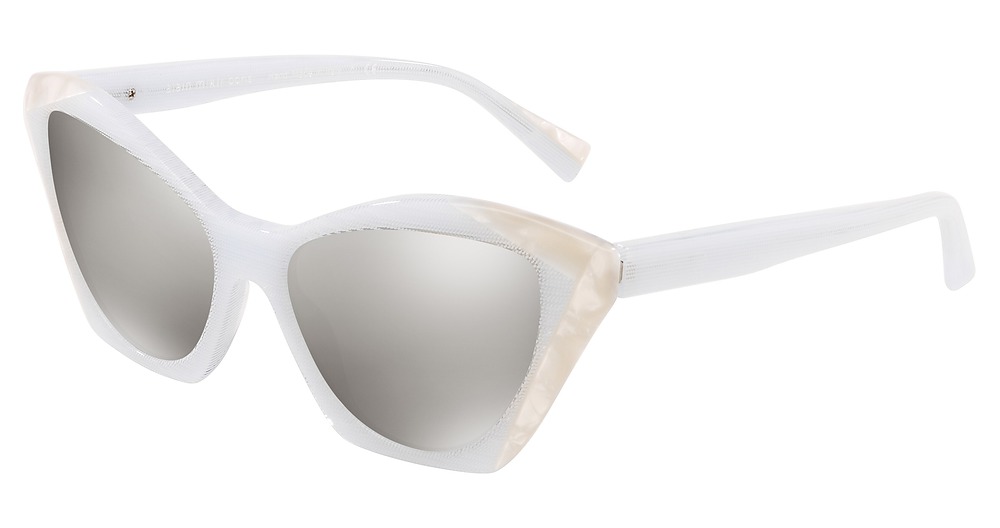 POINTILLE WHITE/BLANC MI / SILVER MIRROR