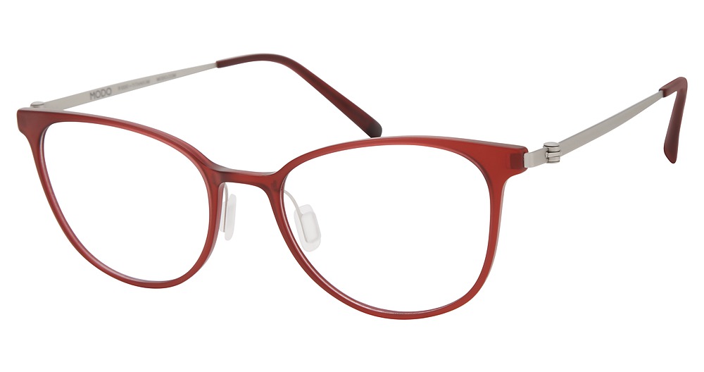 Modo 7000 Global Fit round eyeglasses in Matte Red