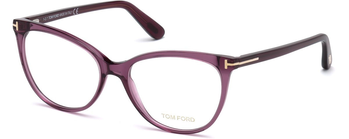Shiny Dark Transparent Violet, Rose Gold "t" Logo