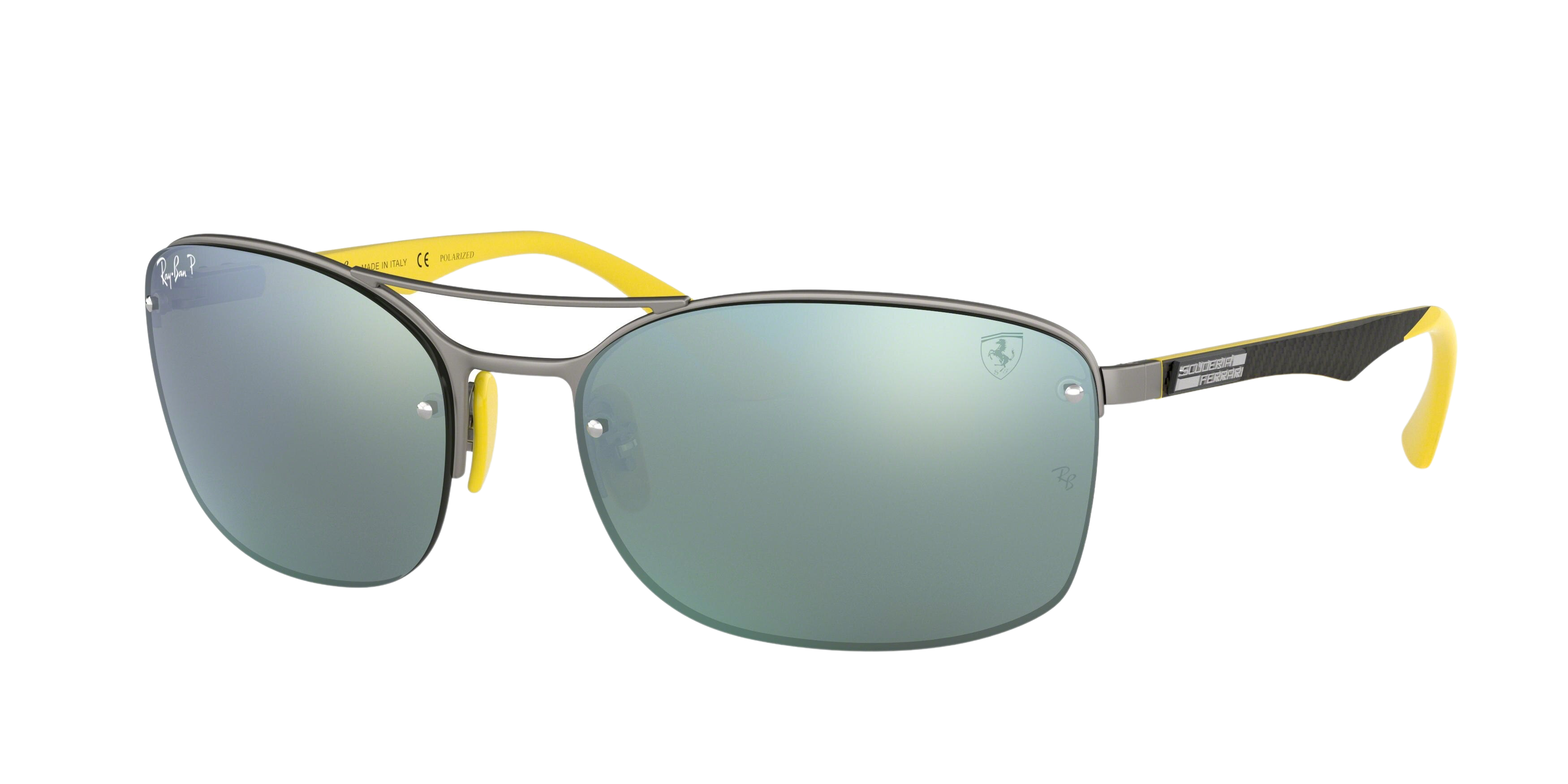 Ray-Ban RB3617M square sunglasses in Matte Gunmetal