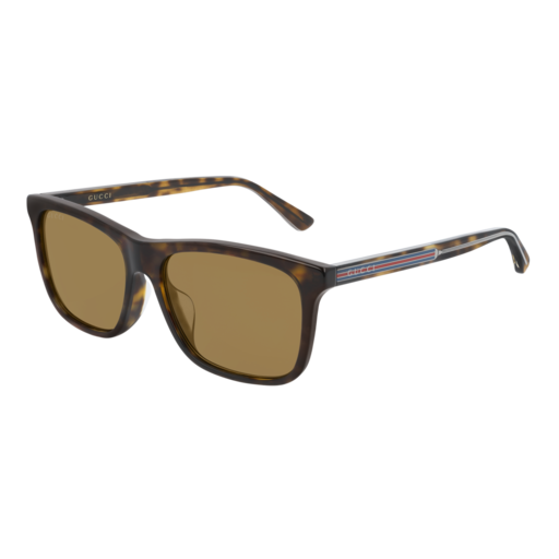 Gucci GG0381SA rectangle sunglasses in Havana