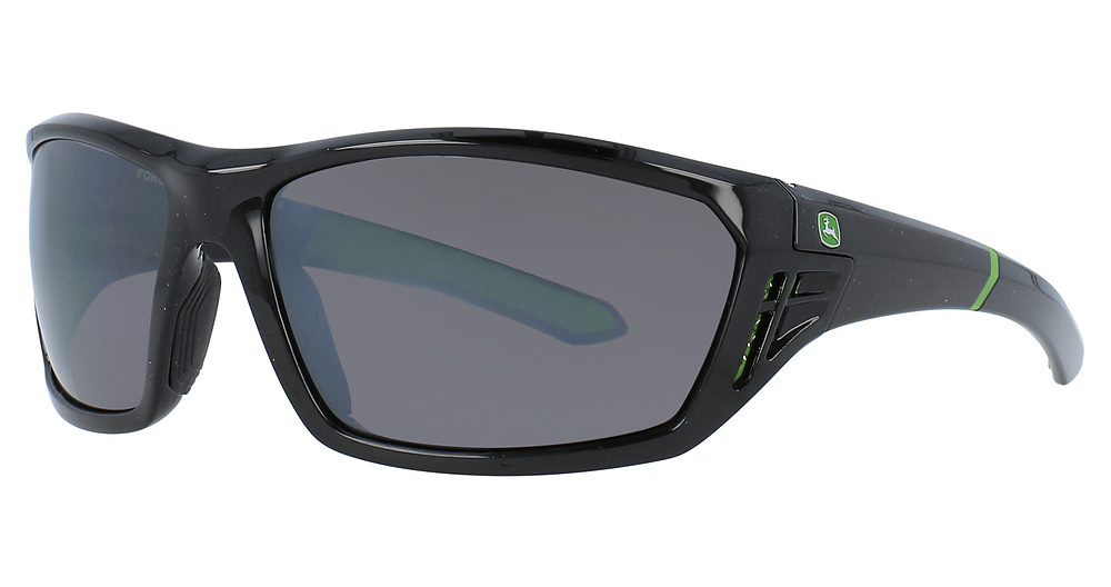 Gloss Black / Green / Grey Silver Flash