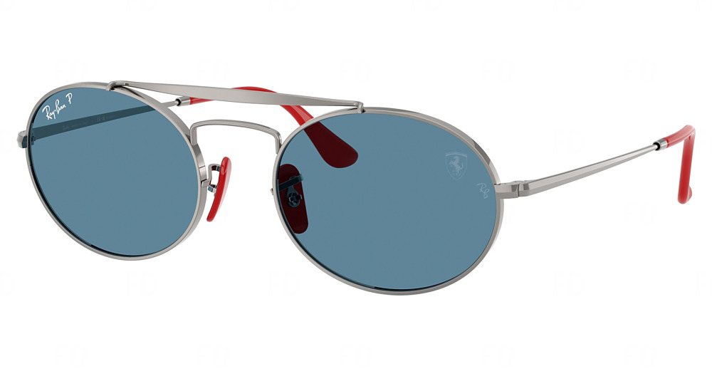 Ray-Ban RB3775M aviator sunglasses in Gunmetal/Polarized Blue