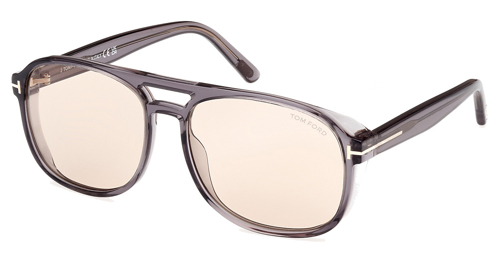 Tom Ford FT1022 aviator sunglasses in Grey/Other/Brown