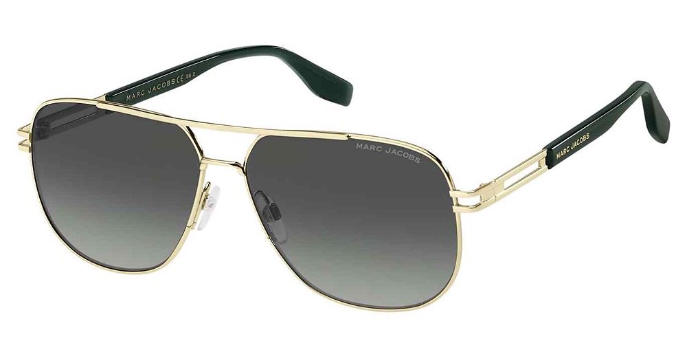 Marc Jacobs MARC 633/S rectangle sunglasses in Gold/Dark Grey Shaded