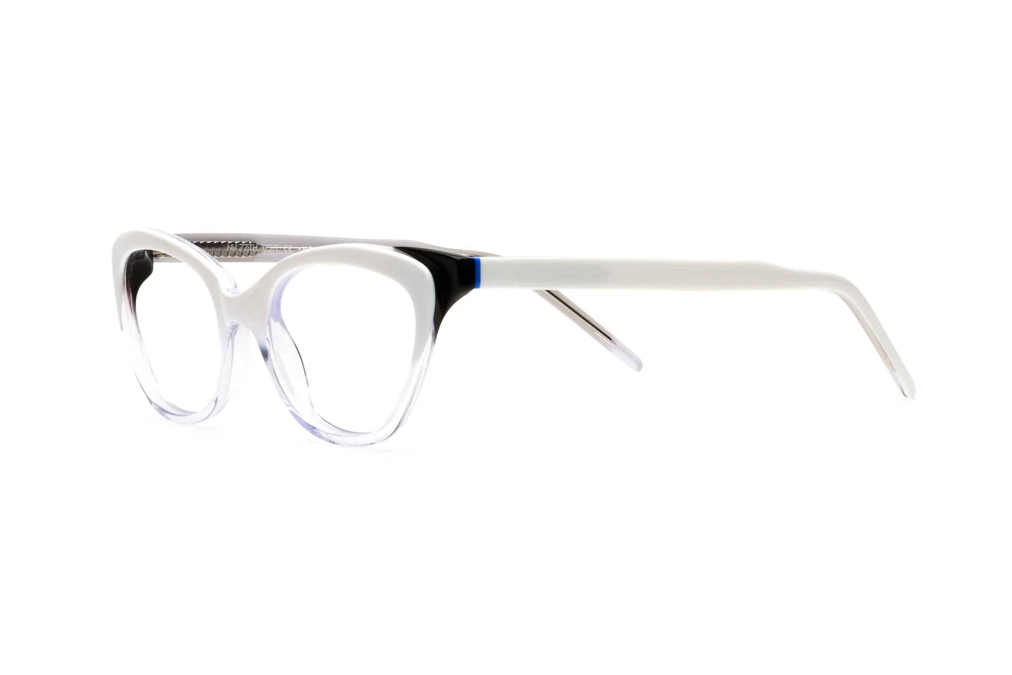 WHITE WITH BLACK END PIECES